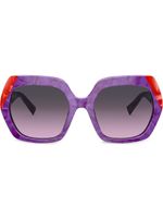 Alain Mikli lunettes de soleil à monture oversize - Violet - thumbnail