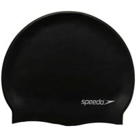 Speedo platte siliconen badmuts zwart p12