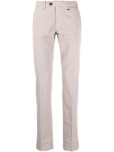 Canali pantalon chino en coton à plis marqués - Gris