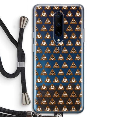 Poop emoji: OnePlus 7 Pro Transparant Hoesje met koord