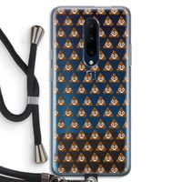 Poop emoji: OnePlus 7 Pro Transparant Hoesje met koord