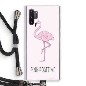 Pink positive: Samsung Galaxy Note 10 Plus Transparant Hoesje met koord