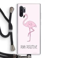 Pink positive: Samsung Galaxy Note 10 Plus Transparant Hoesje met koord