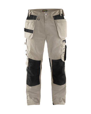 Blåkläder Werkbroek met spijkerzakken 15551860 | Stone/Zwart | Maat C48 - 7330509593851