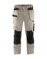Blåkläder Werkbroek met spijkerzakken 15551860 | Stone/Zwart | Maat C48 - 7330509593851