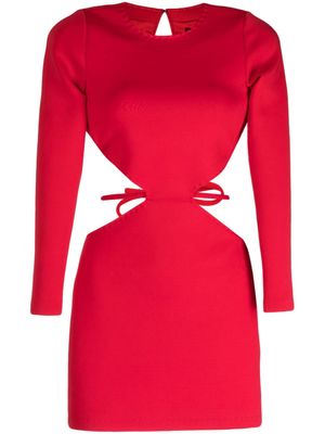 Cynthia Rowley robe courte à découpes - Rouge
