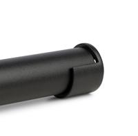 Open flens Ø25 mm zwart - per stuk