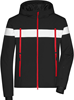 James & Nicholson JN1174 Men´s Wintersport Jacket - /Black/White/Light-Red - M - thumbnail