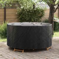Hoes voor tuinmeubelen Zwart 182 x 182 x 85 cm 210D stof