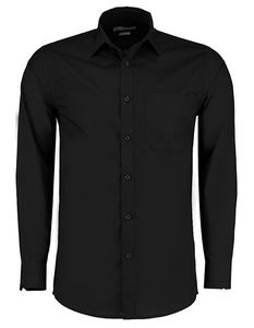 Kustom Kit K142 Tailored Fit Poplin Shirt Long Sleeve