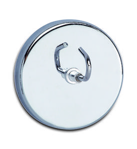 Maul Magneet neu (Ø x h) 52 mm x 31 mm rond, met haak Zilver 1 stuk(s) 6155596