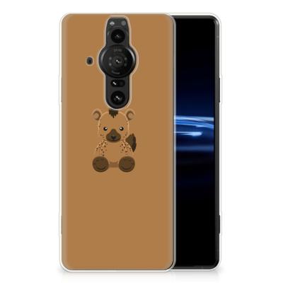 Sony Xperia Pro-I Telefoonhoesje met Naam Baby Hyena Sony Xperia Pro-I Telefoonhoesje met Naam Baby Hyena