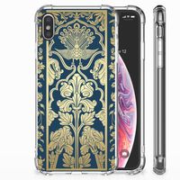 Apple iPhone Xs Max Case Beige Flowers - thumbnail