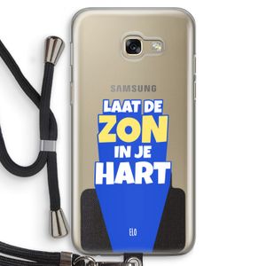 Laat de zon in je hart: Samsung Galaxy A5 (2017) Transparant Hoesje met koord