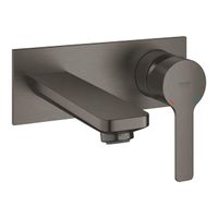 GROHE Lineare waterbesparende afbouwdeel v. inbouw wandkraan m-size met uitloop 14.9cm brushed hard graphite 19409AL1