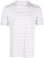 Brunello Cucinelli t-shirt à rayures - Gris