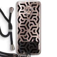 Crazy pattern: Motorola Moto G6 Transparant Hoesje met koord
