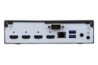 Shuttle XPC slim Barebone DH02U, Intel Celeron 3865U, 4x HDMI 2.0b 1x LAN, 1x COM, incl. VESA, 24/7 permanent gebruik - thumbnail