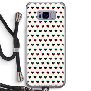 Hartjes: Samsung Galaxy S8 Plus Transparant Hoesje met koord