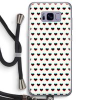 Hartjes: Samsung Galaxy S8 Plus Transparant Hoesje met koord