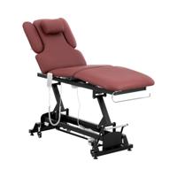 Massagetafel - 3 motoren - 200 kg - zwart / bordeaux