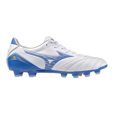 Mizuno Morelia Neo IV Pro Gras Voetbalschoenen (FG) Wit Blauw Mizuno Morelia Neo IV Pro Gras Voetbalschoenen (FG) Wit Blauw