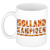 Mok/ beker wit Holland kampioen 300 ml   -