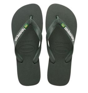 Havaianas - Brasil Logo | Green/Olive Rubber Unisex