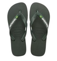 Havaianas - Brasil Logo | Green/Olive Rubber Unisex
