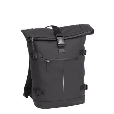 New Rebels William Riverside Zwart 19L Rugzak Waterafstotend Laptop 15.6"