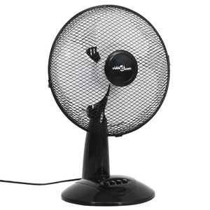 VidaXL Tafelventilator 3 snelheden 40 w 30 cm zwart