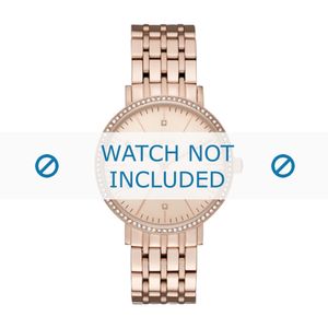 DKNY horlogeband NY2608 Staal Rosé