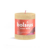 Bolsius Stompkaars 80/68 Rustiek Haver Beige- Oat Beige - thumbnail