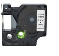 Huismerk Label Tape voor Dymo D1 45010 | 12 mm x 7 m | S0720500 - Zwart op Transparant - 1 stuk
