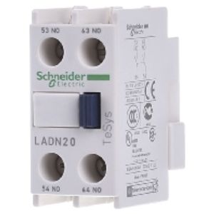 LADN20  - Auxiliary contact block 2 NO/0 NC LADN20