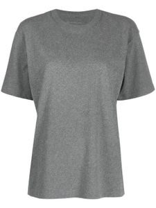 Alexander Wang t-shirt à logo pailleté - Gris