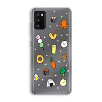 Happy bento friends: Samsung Galaxy A41 Transparant Hoesje Happy bento friends: Samsung Galaxy A41 Transparant Hoesje