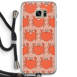 Krab: Samsung Galaxy S7 Edge Transparant Hoesje met koord