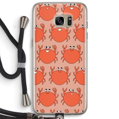 Krab: Samsung Galaxy S7 Edge Transparant Hoesje met koord