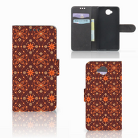 Microsoft Lumia 650 Telefoon Hoesje Batik Brown - thumbnail