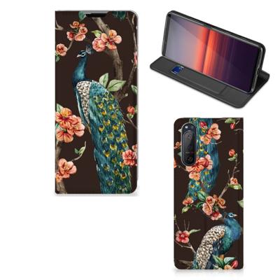 Sony Xperia 5 II | Hoesje maken | Pauw met Bloemen