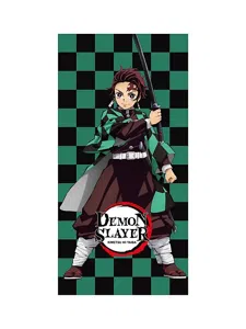 Demon Slayer strandlaken Groen 70 x 140 cm Katoen