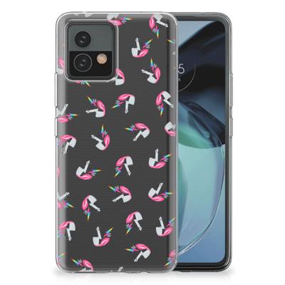 TPU bumper voor Motorola Moto G72 Unicorns