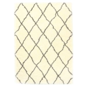Floki Moroccan - Berber Shaggy - Crème-Grijs-200 x 200 cm