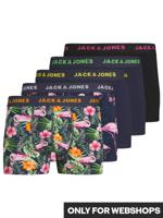 Jack & Jones Jack & Jones Plus Size Heren Boxershorts Trunks JACPINK Flamingoprint 5-Pack