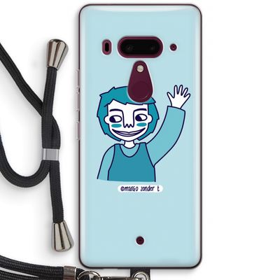 Zwaai: HTC U12+ Transparant Hoesje met koord
