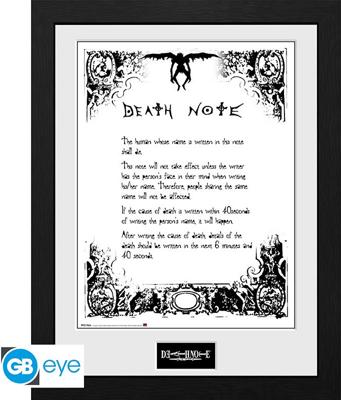 Death Note Framed Print - Death Note