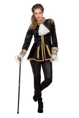 Luxe Jas Markiezin Zwart Borch