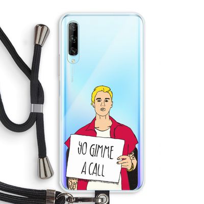 Gimme a call: Huawei P Smart Pro Transparant Hoesje met koord