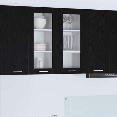 Hangkast Riga Zwart Eiken 40 x 31 x 80 cm Bewerkt hout Hangkast Riga Zwart Eiken 40 x 31 x 80 cm Bewerkt hout